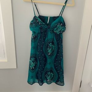 Free People boho summer dress sz L with slip